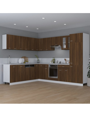 Mobile Pensile Rovere Marrone 80x31x60 cm in Legno Multistrato