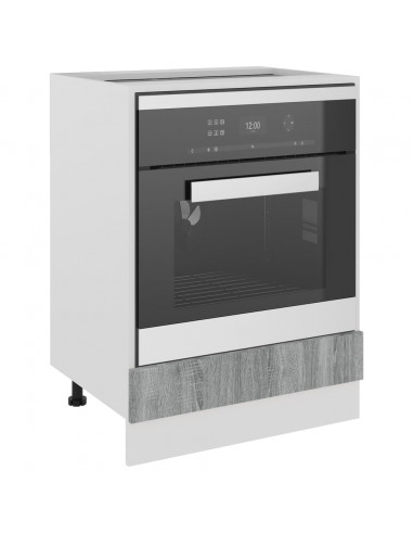 Mobile da Forno Grigio Sonoma 60x46x81,5 cm Legno Multistrato