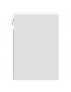 Mobile TV a Parete con Luci LED Bianco 41x31x45 cm 2