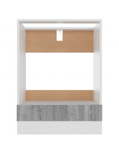 Mobile da Forno Grigio Sonoma 60x46x81,5 cm Legno Multistrato