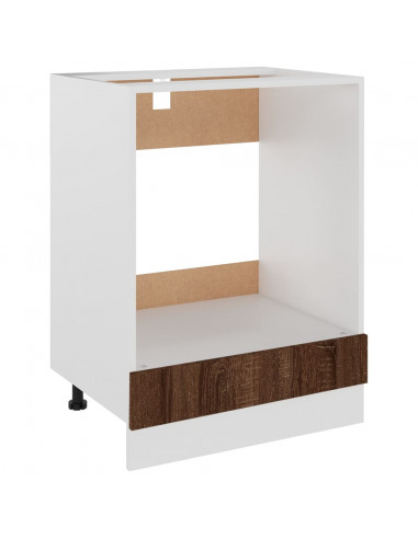 Mobile da Forno Rovere Marrone 60x46x81,5 cm Legno Multistrato