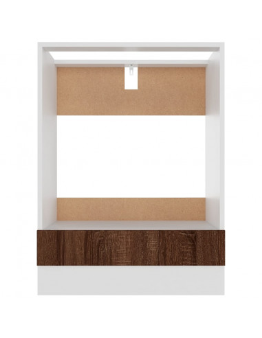 Mobile da Forno Rovere Marrone 60x46x81,5 cm Legno Multistrato