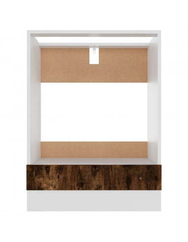 Mobile da Forno Rovere Fumo 60x46x81,5 cm in Legno Multistrato