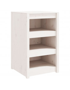 Mobile da Cucina da Esterno Bianco 55x55x92 cm Legno Massello di Pino 2