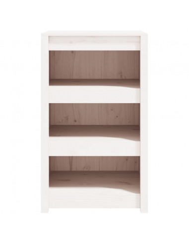 Mobile da Cucina da Esterno Bianco 55x55x92 cm Legno Massello di Pino