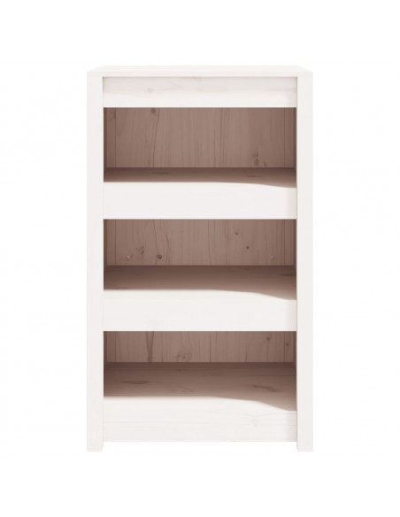 Mobile da Cucina da Esterno Bianco 55x55x92 cm Legno Massello di Pino