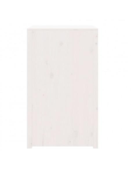 Mobile da Cucina da Esterno Bianco 55x55x92 cm Legno Massello di Pino