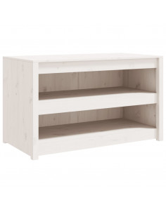 Mobile da Cucina da Esterno Bianco 106x55x64 cm Legno Massello di Pino 2