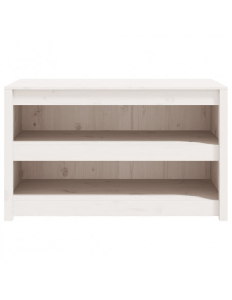 Mobile da Cucina da Esterno Bianco 106x55x64 cm Legno Massello di Pino