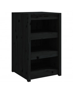 Mobile da Cucina da Esterno Nero 55x55x92 cm Legno Massello di Pino 2