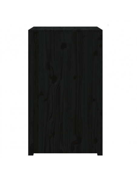 Mobile da Cucina da Esterno Nero 55x55x92 cm Legno Massello di Pino