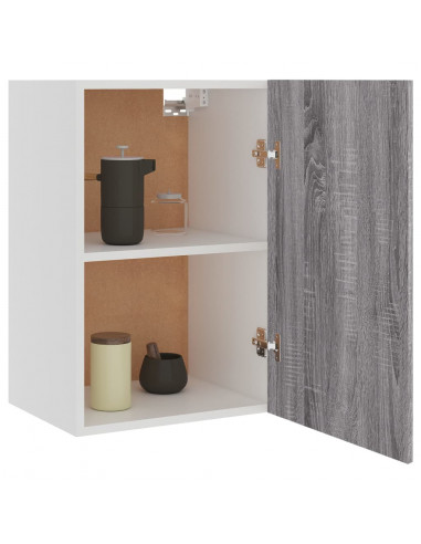 Mobile Pensile Grigio Sonoma 39,5x31x60 cm Legno Multistrato