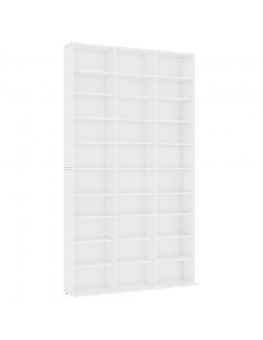 Armadietto TV Bianco 102x16x177,5 cm in Legno Multistrato
