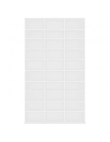 Armadietto TV Bianco 102x16x177,5 cm in Legno Multistrato