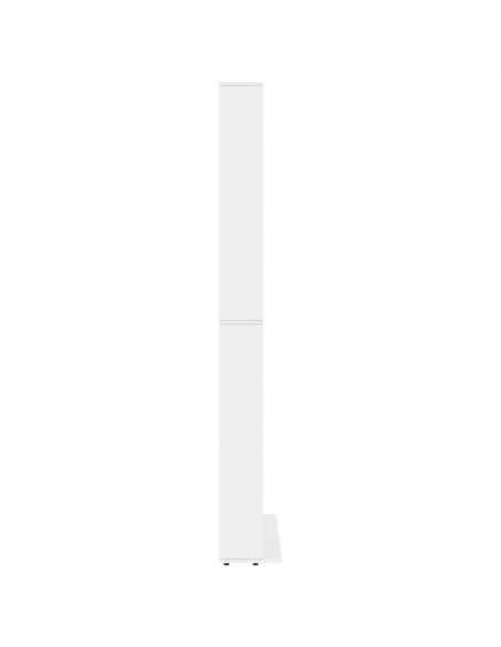 Armadietto TV Bianco 102x16x177,5 cm in Legno Multistrato