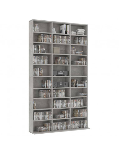 Mobile Porta TV Grigio Cemento 102x16x177,5 cm in Multistrato