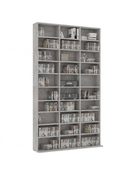Mobile Porta TV Grigio Cemento 102x16x177,5 cm in Multistrato