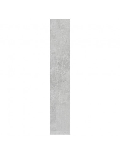 Scaffali CD 2pz Grigio Cemento 21x16x93,5 cm Legno Multistrato