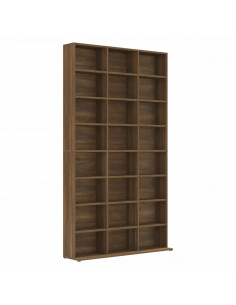 Mobile Porta CD Rovere Marrone 102x23x177,5cm Legno Multistrato 2