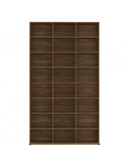 Mobile Porta CD Rovere Marrone 102x23x177,5cm Legno Multistrato