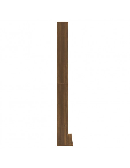 Mobile Porta CD Rovere Marrone 102x23x177,5cm Legno Multistrato