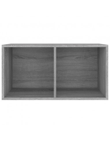 Contenitore Vinili Grigio Sonoma 71x34x36 cm Legno Multistrato