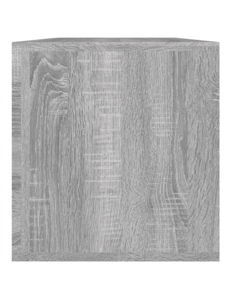 Contenitore Vinili Grigio Sonoma 71x34x36 cm Legno Multistrato