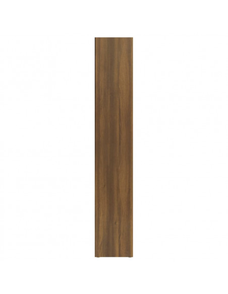 Mobili Porta CD 2pz Rovere Marrone 21x16x93,5 Legno Multistrato