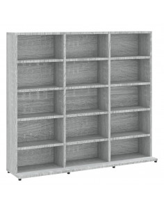 Mobile Porta CD Grigio Sonoma 102x23x89,5 cm Legno Multistrato 2