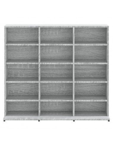 Mobile Porta CD Grigio Sonoma 102x23x89,5 cm Legno Multistrato