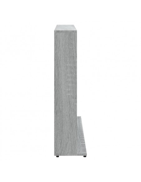 Mobile Porta CD Grigio Sonoma 102x23x89,5 cm Legno Multistrato