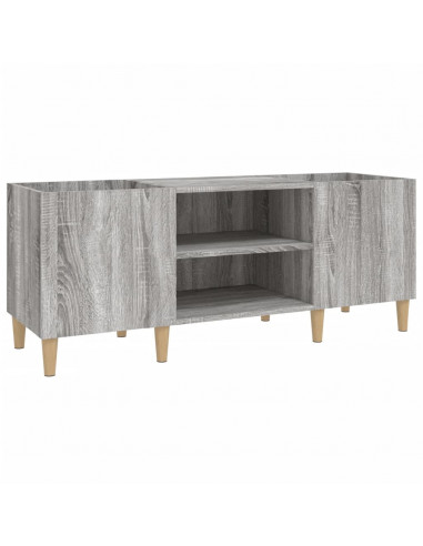 Mobile Porta Dischi Grigio Sonoma 121x38x48cm Legno Multistrato