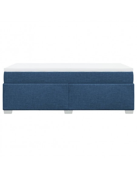 Giroletto a Molle con Materasso Blu 90x190 cm in Tessuto