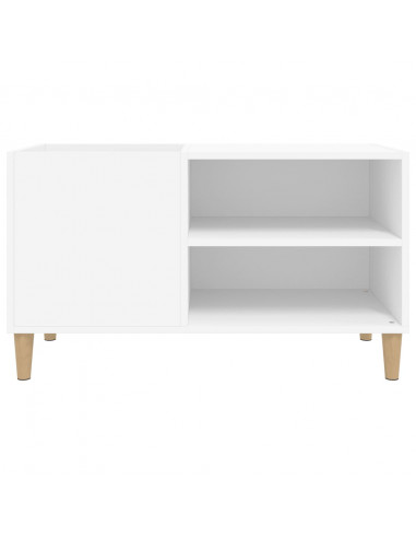 Mobile Porta Dischi Bianco 84,5x38x48 cm in Legno Multistrato