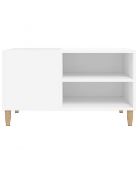 Mobile Porta Dischi Bianco 84,5x38x48 cm in Legno Multistrato