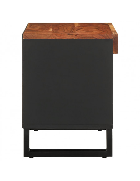 Mobile Porta TV 85x33x43,5 cm in Legno Massello di Acacia