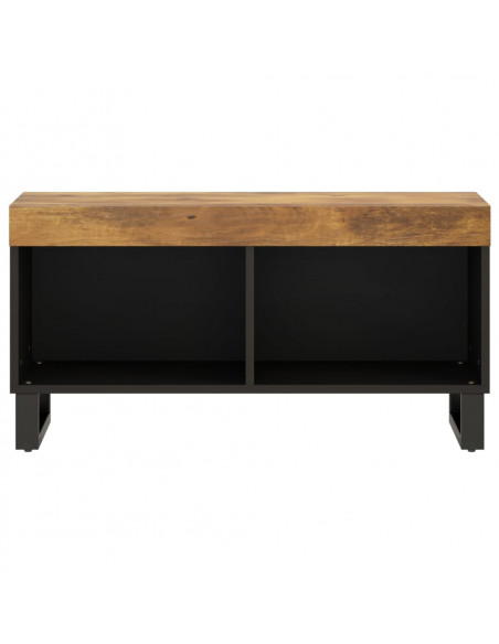 Mobile Porta TV 85x33x43,5 cm in Legno Massello di Mango