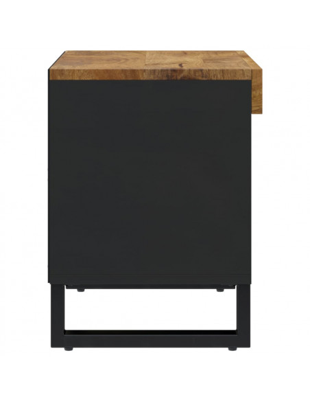 Mobile Porta TV 85x33x43,5 cm in Legno Massello di Mango