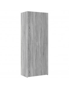 Credenza Grigio Sonoma 70x42,5x185 cm in Legno Multistrato 2