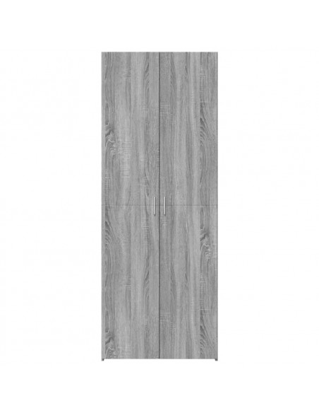 Credenza Grigio Sonoma 70x42,5x185 cm in Legno Multistrato
