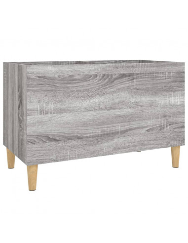 Mobile Porta Dischi Grigio Sonoma 74,5x38x48 Legno Multistrato
