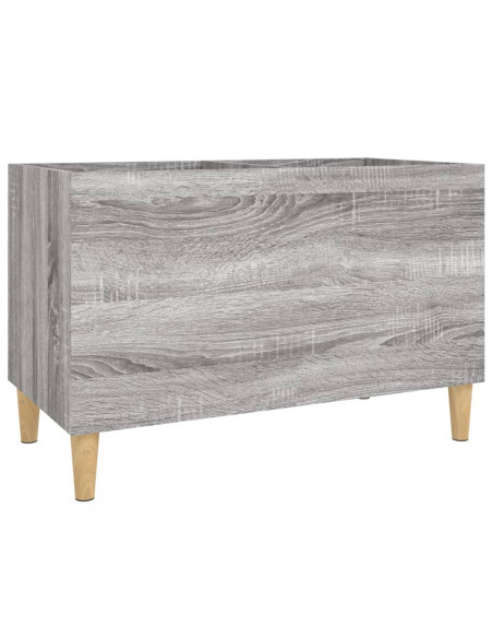 Mobile Porta Dischi Grigio Sonoma 74,5x38x48 Legno Multistrato