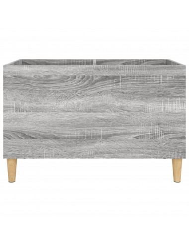 Mobile Porta Dischi Grigio Sonoma 74,5x38x48 Legno Multistrato