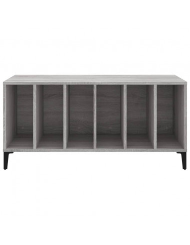 Mobile Porta Dischi Grigio Sonoma 100x38x48cm Legno Multistrato