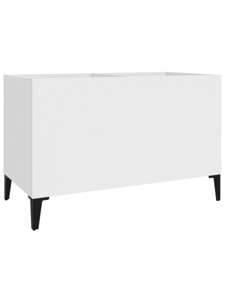 Mobile Porta Dischi Bianco 74,5x38x48 cm in Legno Multistrato