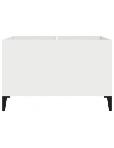 Mobile Porta Dischi Bianco 74,5x38x48 cm in Legno Multistrato