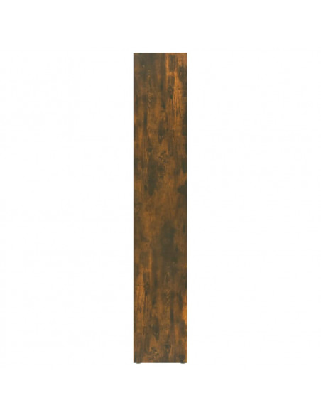 Mobili Porta CD 2pz Rovere Fumo 21x16x93,5cm Legno Multistrato