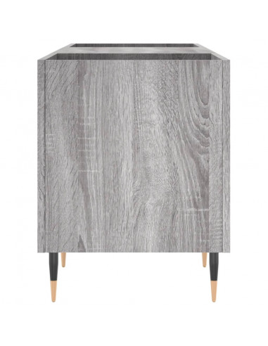 Mobile Porta Dischi Grigio Sonoma 121x38x48cm Legno Multistrato