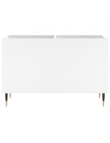 Mobile Porta Dischi Bianco 74,5x38x48 cm in Legno Multistrato