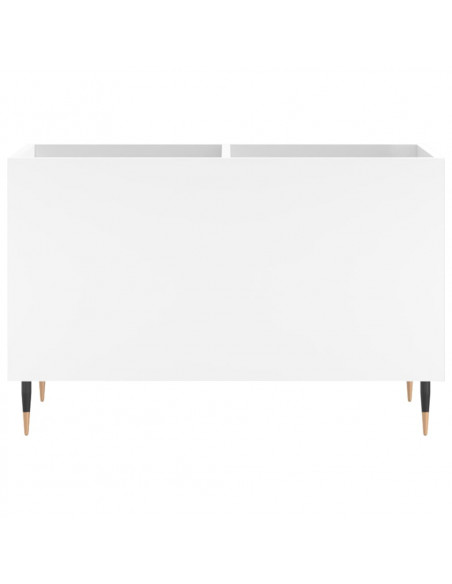 Mobile Porta Dischi Bianco 74,5x38x48 cm in Legno Multistrato